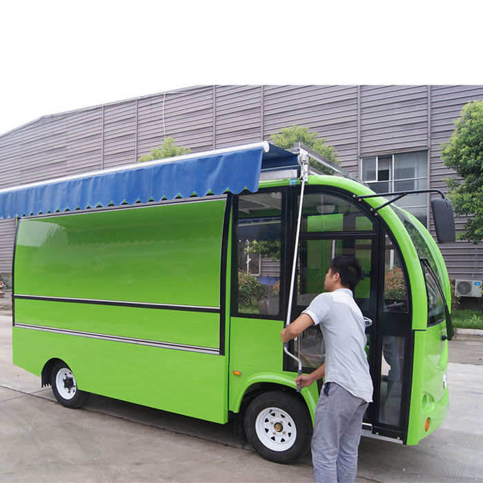 Street Juice Bar عربة مقطورة متنقلة بعجلات مصنوعة من ألياف زجاجية