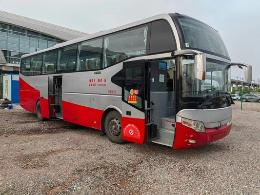45 مقعد ركاب مستعملة حافلة Yutong ZK6127 Left Hand Drive Double Doors Air Bag
