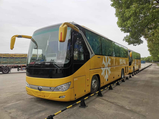 مقعد فاخر لكبار الشخصيات يستخدم حافلات Yutong ZK6119 Coach 46 مقعدًا Rhd محرك خلفي مزدوج الباب