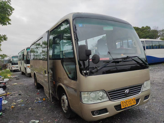 مستعمل Yutong Coaster Bus 21seats Automatic Door Front Engine ZK6708