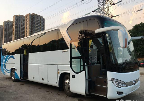 Zk6122 LHD حافلات Yutong مستعملة 2015 سنة 50 محرك ديزل 125 كم / ساعة السرعة القصوى