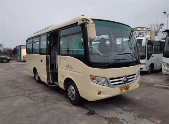 ناشيونال إكسبرس تستخدم حافلة Yutong حافلة مستعملة عالية الكفاءة 28 مقعدًا 100 كم / ساعة