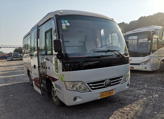 6 مقاعد مستعملة Yutong Bus Mini City السفر محرك ديزل اليد اليمنى Rive 132KW