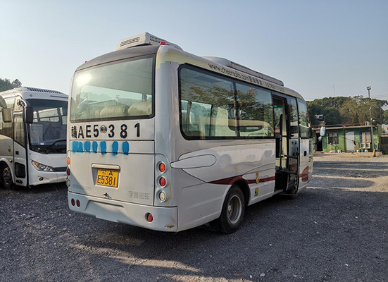 6 مقاعد مستعملة Yutong Bus Mini City السفر محرك ديزل اليد اليمنى Rive 132KW