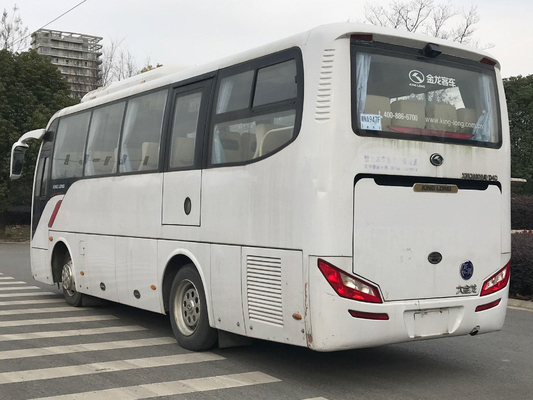 الحافلة المستعملة Kinglong الحافلة المستعملة Yuchai محرك الديزل الانبعاث Euro 3