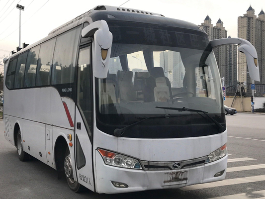 الحافلة المستعملة Kinglong الحافلة المستعملة Yuchai محرك الديزل الانبعاث Euro 3