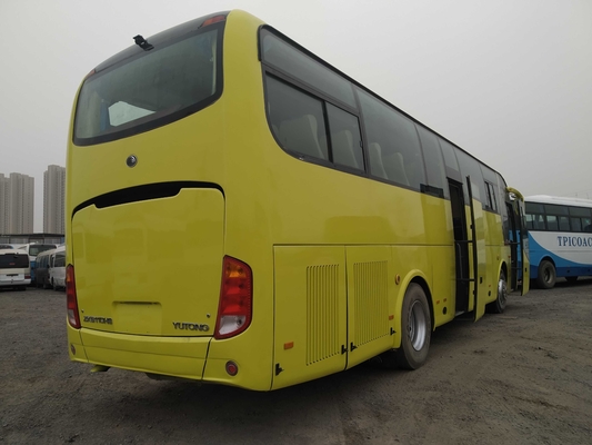حافلة تجارية مستعملة في الباب الأوسط 49 مقعدًا محرك Weichai مستعمل Young Tong Coach Bus ZK6110 LHD