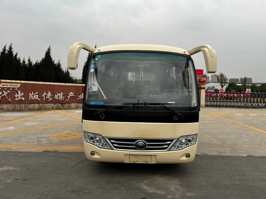 مستعملة ميني كوتش محرك أمامي 19 مقعدًا محرك ديزل مكيف هواء مستعمل Yutong Bus ZK6609D