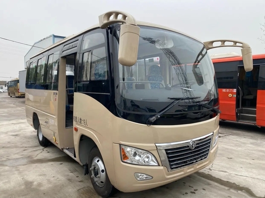2nd Hand Bus انزلاق النوافذ Yuchai Engine 19 مقعدًا مكيف الهواء Uesd Dongfeng Mini Bus DFA6600
