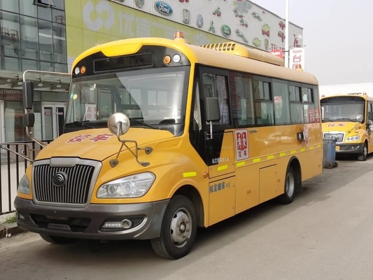 شراء حافلة مدرسية مستعملة 41 مقعدًا 7 أمتار نوافذ منزلقة 2nd Yutong Bus ZK6729D