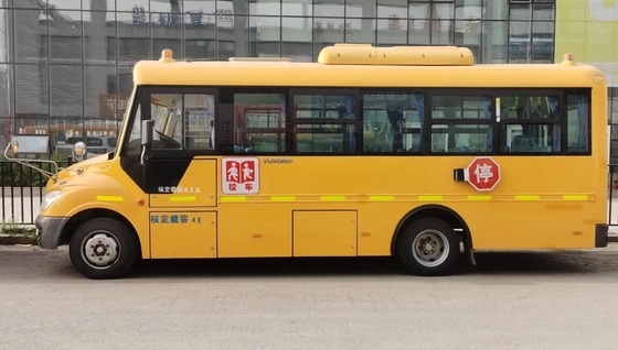 شراء حافلة مدرسية مستعملة 41 مقعدًا 7 أمتار نوافذ منزلقة 2nd Yutong Bus ZK6729D
