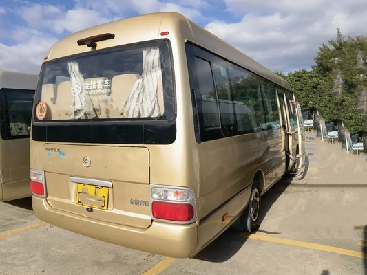 مستعملة محرك أمامي للحافلات التجارية 28 مقعدًا باب متأرجح خارجي Golden Dragon Bus XML6729