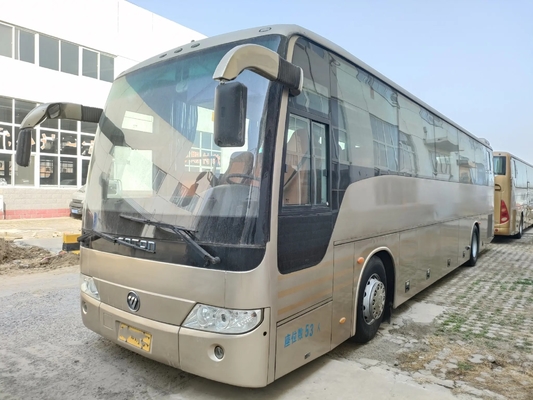 مستعملة حافلة تجارية أبواب مزدوجة 53 مقعدًا محرك Yuchai 330hp مستعمل Foton BJ6120