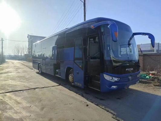 حافلة سياحية مستعملة Weichai Engine 12 مترًا مزدوجة الأبواب 50 مقعدًا تستخدم Foton BJ6122