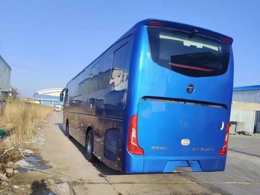 حافلة سياحية مستعملة Weichai Engine 12 مترًا مزدوجة الأبواب 50 مقعدًا تستخدم Foton BJ6122
