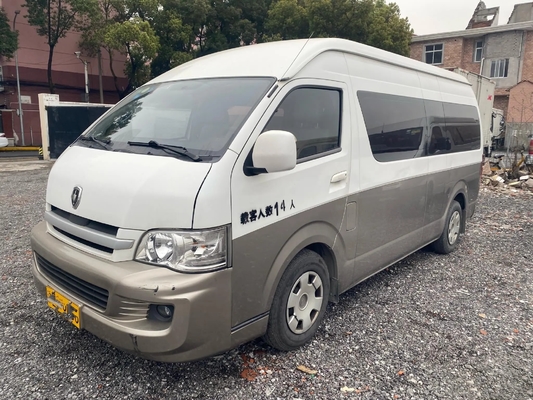 حافلة صغيرة مستعملة 2017 سنة 14 مقعد زيت محرك باب متأرجح خارجي Jinbei Hiace SY6548