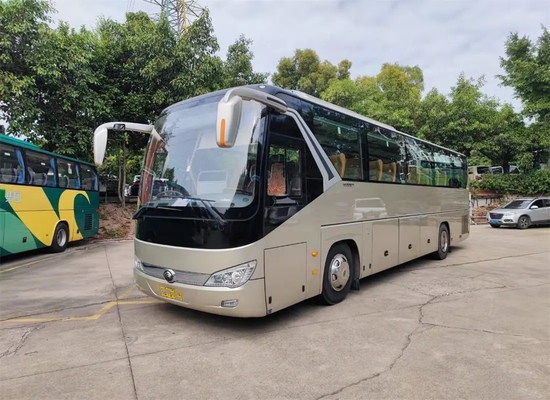 حافلات المسافات الطويلة ذات الأبواب المزدوجة 46 مقعدًا 11 مترًا للديكور الداخلي الفاخر تستخدم Young Tong Bus ZK6119