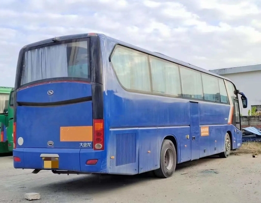 حافلة مستعملة وحافلة للباب الأوسط 12 متر نافذة مانعة للتسرب 53 مقعدًا مستعملة Kinglong Bus XMQ6129