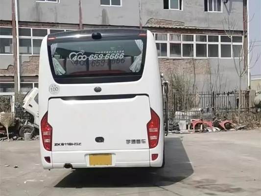 مدرب اليد الثانية 48 مقعدًا 11 مترًا محرك خلفي باب الركاب الأوسط 280hp ورقة زنبركية Uesd Yutong حافلة ZK6116