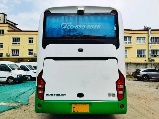 حافلة مستعملة وحافلة ركاب متوسطة بباب 50 مقعدًا Wechai Engine USB شاحن A / C اليد الثانية Youngtong Bus ZK6119