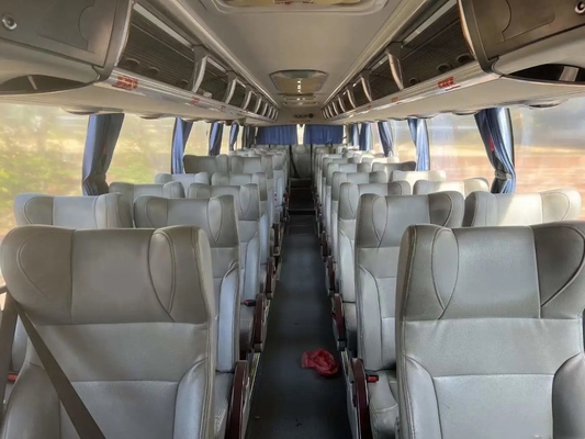 مكيف هواء بفرامل قرصية وحافلة مستعملة 49 مقعدًا باب متوسط ​​EURO IV مستعمل Higer KLQ6122
