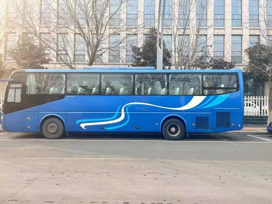 مستعملة حافلة سياحية Weichai Engine 55 مقعدًا أبواب مزدوجة نافذة مانعة للتسرب 11.5 متر تستخدم Young Tong ZK6127