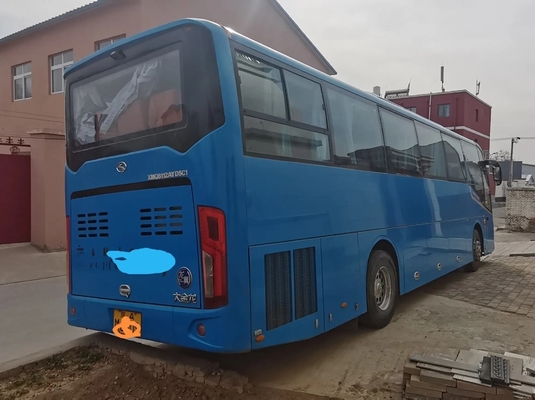 الحافلة القديمة 51 مقعدًا Yuchai Engine Leaf Spring 11 متر نافذة مانعة للتسرب تستخدم Kinglong XMQ6112
