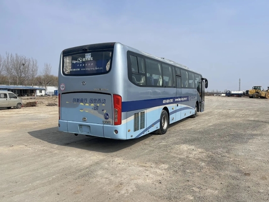 حافلة اليد الثانية 2016 سنة مستعملة Kinglong Bus XMQ6120 لون أزرق فاتح 48 مقعد Yuchai محرك 12 متر