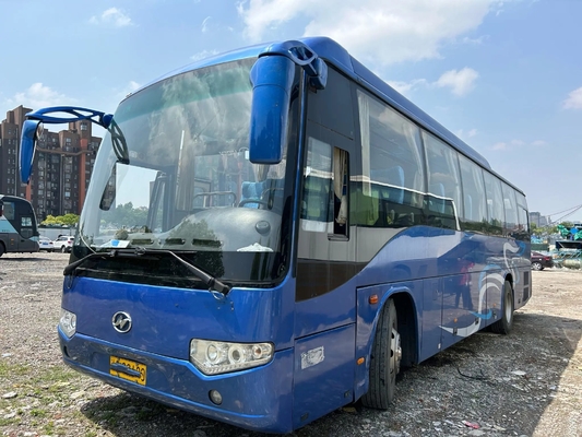 حافلة مستعملة في الباب الأوسط 47 مقعدًا 80٪ محرك Yuchai جديد LHD / RHD 11 متر تستخدم Higer Bus KLQ6119