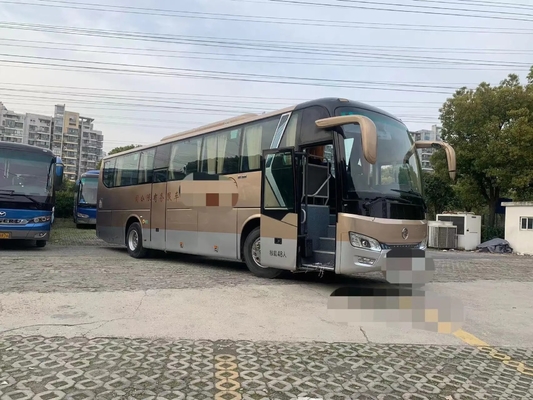 حافلة كوتش مستعملة 90٪ جديدة 48 مقعد محرك اليد الثانية Golden Dragon XML6112 Weichai Engine 100km / H.
