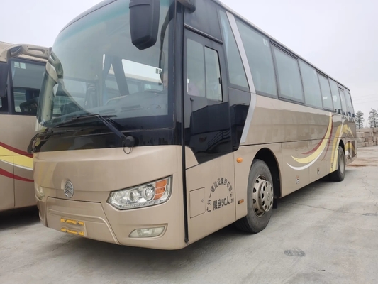 حافلة محرك الديزل 50 مقعدًا محرك Weichai 245hp تستخدم Golden Dragon XML6112 Leaf Spring باب واحد مع تكييف