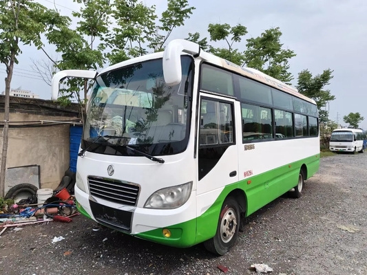 حافلة سفر مستعملة 2016 سنة 4 أسطوانات محرك Yuchai 130hp 29 مقعدًا باب واحد LHD / RHD اليد الثانية Dongfeng EQ6731