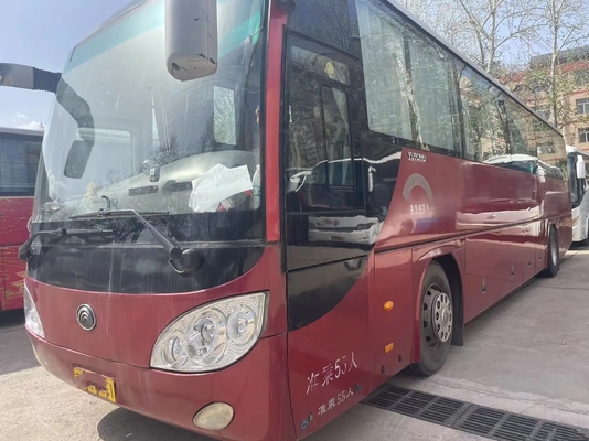 حافلة مستعملة وحافلة EURO IV 55 مقعدًا بطول 12 مترًا مكيف هواء Yuchai محرك Yutong Bus ZK 6120