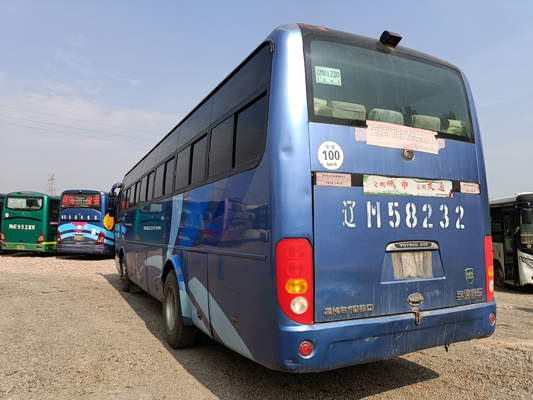 ZK6102D الحافلات اليوتونغ المملوكة مسبقاً النافذة المنزلقة 43 مقعدة مقصورة أمتعة كبيرة