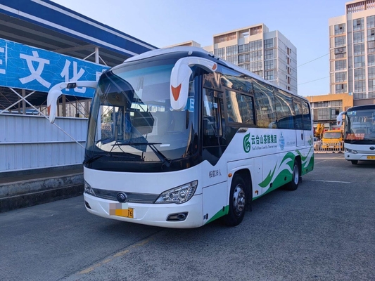 حافلة مستعملة 2017 سنة يوتونغ الحافلة ZK6876 باب واحد 38 مقعدا برعم أوراق الربيع LHD