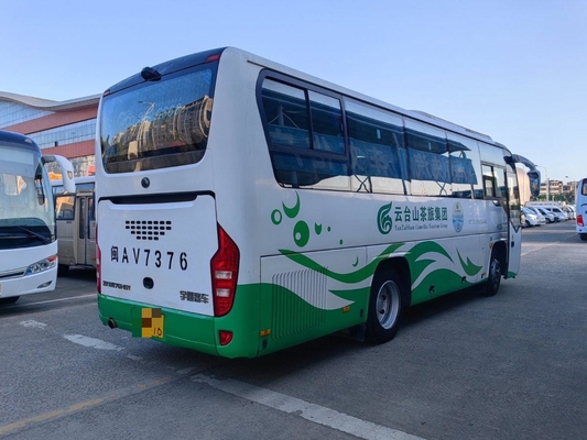 حافلة مستعملة 2017 سنة يوتونغ الحافلة ZK6876 باب واحد 38 مقعدا برعم أوراق الربيع LHD