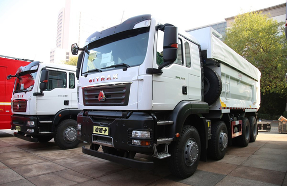 شاحنة صينية شاحنة قمامة شاحنة قاطعة جديدة سيتراك 5.8 متر مربع 400 حصان يورو 5 يدوي 12 معدل