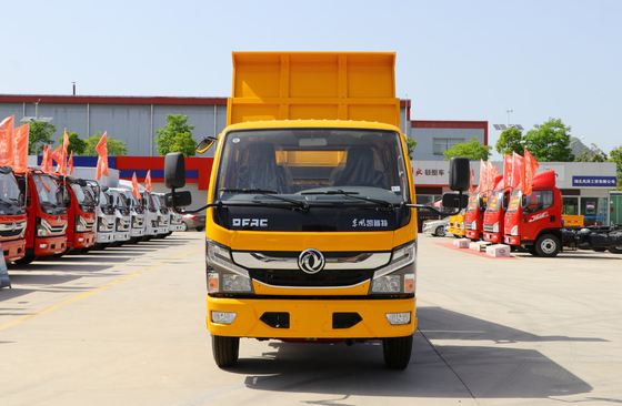 شاحنة قمامة مصغرة للبيع اليورو 5 انبعاثات العلامة التجارية الصينية عجلة ركوب مزدوجة مقصورة 4 * 2 وضع القيادة