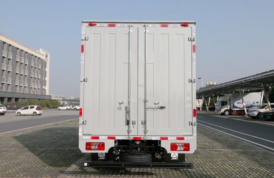 شاحنات شحن خفيفة مستعملة JAC 4.2 متر فان صندوق باب مزدوج سيارة أجرة صف واحد مع سرير
