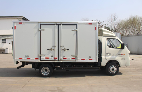 شاحنة ميني بوكس 3.7 متر شاحنة فان مع بابين مقصورة واحدة مع مكيف محرك البنزين 6 إطارات