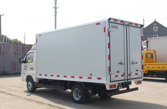 شاحنة ميني بوكس 3.7 متر شاحنة فان مع بابين مقصورة واحدة مع مكيف محرك البنزين 6 إطارات