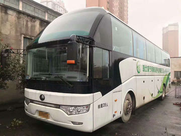 39 مقاعد مستعملة YUTONG Buses 2013 عام باب الكتروني مع مرحاض وسادة هوائية آمنة