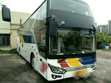 55 Seat Used Coach Bus حالة ممتازة مع وسادة هوائية Wechai 336 المحرك
