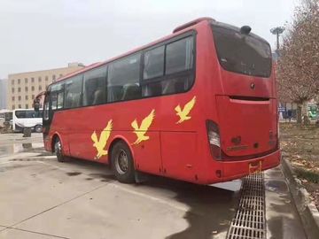 وصول جديد Yutong العلامة التجارية الأحمر المستخدمة حافلة الركاب 2013 سنة ناقل الحركة اليدوي