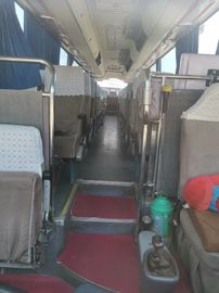 51 مقعد مستعمل Yutong City Service Bus Man Series ديزل يسار الجانب توجيهي مسطح أبيض اللون