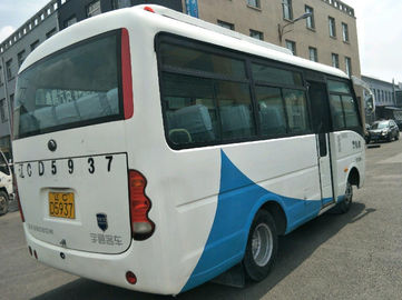 19 مقعدًا Yutong ZK6608 حافلة سياحية صغيرة مستعملة بمحرك ديزل Yuchai