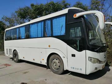 اللون أبيض 2nd Hand Bus حالة جيدة 2010 السنة 39 المقاعد Yutong 6908 Model