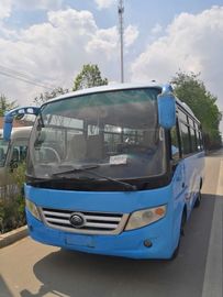تستخدم 6610mm طول حافلات Yutong المستخدمة 23 مقعدًا حافلة صغيرة مع قطع غيار
