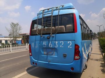 تستخدم 6610mm طول حافلات Yutong المستخدمة 23 مقعدًا حافلة صغيرة مع قطع غيار