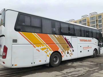 Yutong حافلة مستعملة ZK6122 مزدوجة الباب وسادة هوائية 100 كم / ساعة Yutong حافلة مستعملة